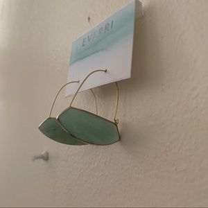 Everri Base Metal Semi Precious Stone Earrings